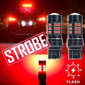 Red Strobe/Flashing Blinking LED Lamp for Honda Civic Accord Brake Tail Light - Picture 1 of 12