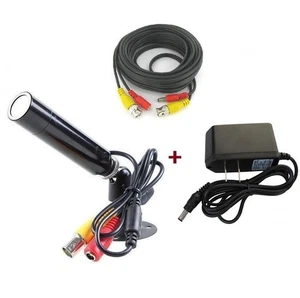 Wired Surveillance 700tvl Bullet Camera + 25FT Cable + Power Supply Complete Set - Picture 1 of 7