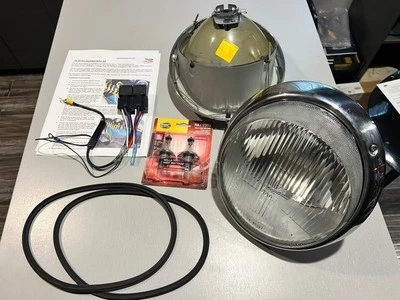 Kit de faros euro para Porsche 911 930 H4 Bosch + bombillas relés + juntas NOS Foto 1 de 4