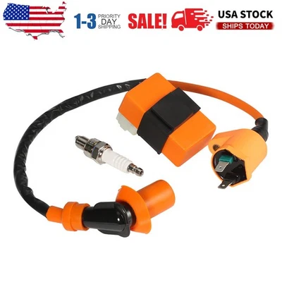 Performance Racing Ignition Coil Spark Plug CDI Box GY6 50cc 125cc 150cc R - Image 1 of 4