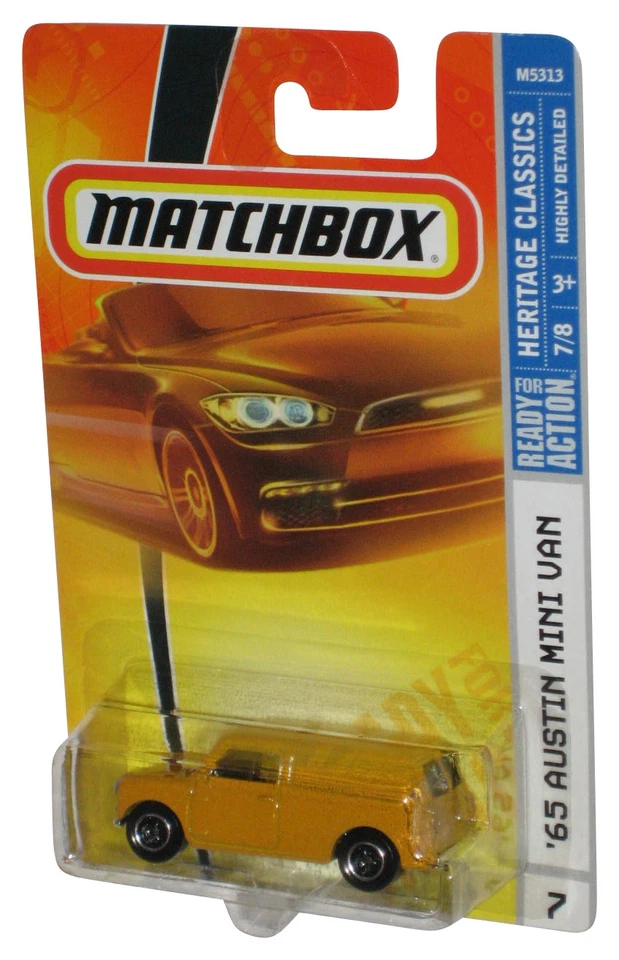 Matchbox Heritage Classics 7/8 (2007) Yellow '65 Austin Mini Van Toy #7 - Image 1 of 1
