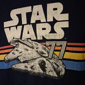 Star Wars Millennium Falcon T-Shirt Medium Retro Graphic  - Picture 1 of 12