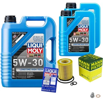 MANN-FILTER Ölfilter 7 L LIQUI MOLY 5W-30 Longtime für Mercedes-Benz B-Klasse - Bild 1 von 4