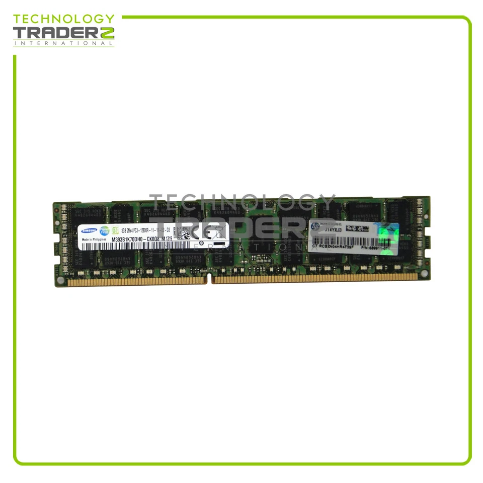 LOTTO DI 4 690802-B21 HP 8GB PC3-12800R DDR3-1600MHz ECC 2RX4 Memoria 689911-071 - Immagine 1 di 1
