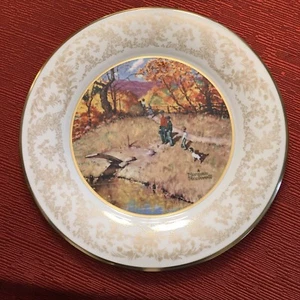 Norman Rockwell AUTUMN REFLECTION Plate by Gorham Looks New Limited Edition - Picture 1 of 12