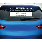 Business Car Sticker Company Information Van Business Name Website Car Window Ad