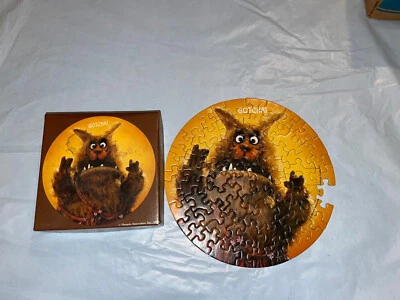 Vintage1978 Springbok Mini Circular Puzzle Gotcha! Mean Mama Brown Muppet Rare - Image 1 of 4