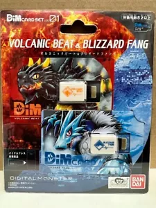 Digimon Vital Braccialetto Digitale Monster DIM Carta Volcanic Beat & Zanna Blizzard - Foto 1 di 1