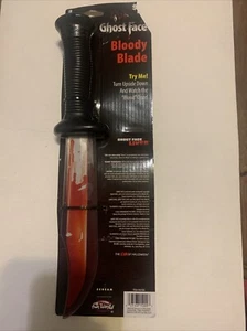 13” Scream Ghost Face Bloody Knife Bleeding Horror Halloween Costume Scary Prop - Picture 1 of 8