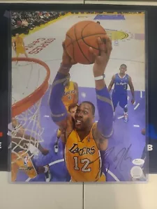 2020 NBA CHAMPION DWIGHT HOWARD LAKERS SIGNED 11X14 DUNK PHOTO JSA AUTH - Picture 1 of 3