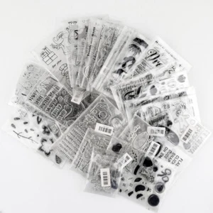 10PCS/50PCS Clear Rubber Stamps Stamping For DIY Scrapbooking Craft Card Making - Picture 1 of 6