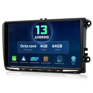 9" Apple Carplay Android 13 Autoradio GPS Navi Für 2 DIN VW GOLF 5 6 Passat Polo - Bild 1 von 13