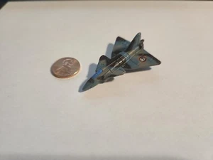 Micro Máquinas Militares JA-37 Viggen Azul Negro Gris Terror Tropa Calavera DE COLECCIÓN - Imagen 1 de 3