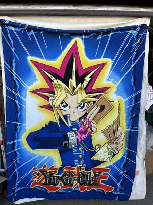 1996 Kazuki Takahashi Licensed YU-GI-OH! Card Game 50” X 60” Fleece Blanket - Image 1 of 3