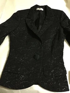 EXCELLENT CONDITION Anne Fontaine Black Evening Jacket - FR 38/US 6 - Picture 1 of 6