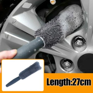 1x Car Accessories Tire Scrubber Wheel Brush Cleaner Dust Remover Plastic Handle - Picture 1 of 12