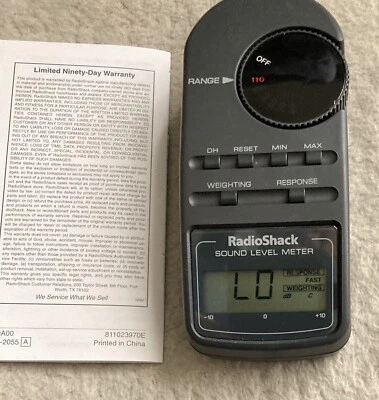 RADIO SHACK MEDIDOR DE NIVEL DE SONIDO DIGITAL 33-2055 PANTALLA DIGITAL Y GRÁFICO DE BARRAS CON ESTUCHE Foto 1 de 4