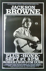 JACKSON BROWNE 1974 LATE FOR THE SKY TOUR ROBERTSON GYM ERSTDRUCK POSTER - Bild 1 von 1
