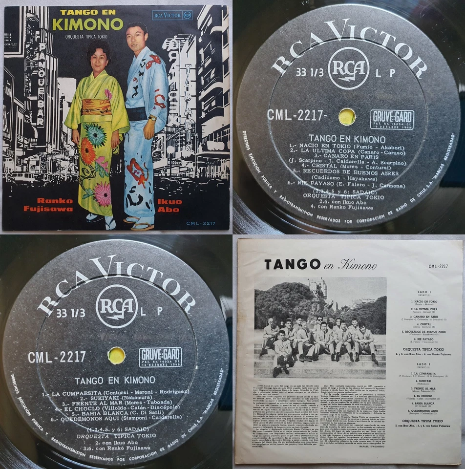 ORQUESTA TIPICA TOKIO IKUO ABO RANKO FUJISAWA TANGO EN KIMONO 1964 CHILEAN PRESS - Image 1 of 4
