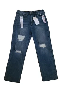 TINSELTOWN STRETCH DISTRESSED RELEASED HEM JRS SIZE 13 JEANS - Picture 1 of 9