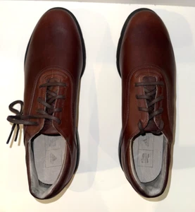 Adidas Golf Shoes Brown w/ Silver/Gray Z-Traxion Mens Size 10 Torsion System - Picture 1 of 5