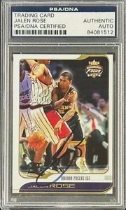 Jalen Rose Signed 2001-02 Fleer Card #94 PSA/DNA Indiana Pacers - Picture 1 of 2