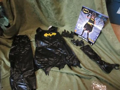 Rubies Batgirl Costume Dress Black Cape Outfit Accessories Size Medium 8-10 LOOK - Image 1 of 3