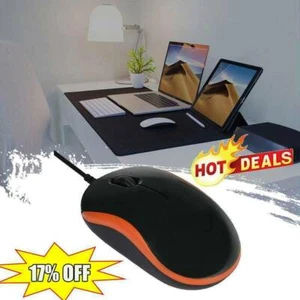 Optical USB LED Wired Mouse Mice For PC Laptop Computers Hot - Picture 1 of 8