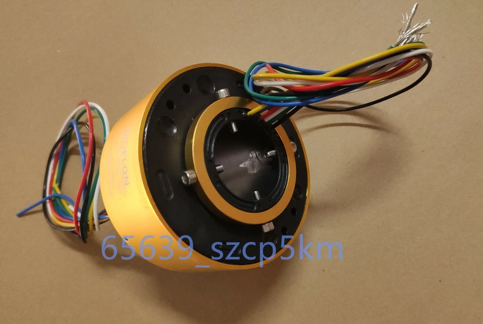 1PC 6 Circuit/10A Hollow Shaft Slip Ring Slip Ring Through Hole Dia.38.1mm  - Image 1 of 4