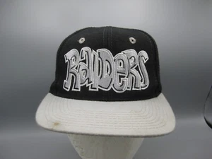 Vtg 90's Los Angeles Raiders NFL Drew Pearson Bubble Graffiti Wool SnapBack Hat - Picture 1 of 13