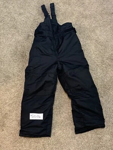 Cat Jack KIDS Boys Girls SKI SNOW BIB SnowPants Pants Size 4t 4 T Black S016 - Picture 1 of 6
