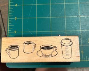 Ann-ticipations montierter Stempel 9854H Kaffeetassen - Bild 1 von 3