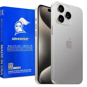 Armorsuit Vinyl Skin Wrap Film Designed for iPhone 15 Pro Max (2023) - Back Only - Picture 1 of 48