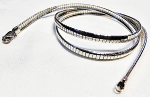 Halskette Sterling Silber Omega Schlange Vintage MILOR ITALY 925 19" 50mm 20,3 Gramm - Bild 1 von 3