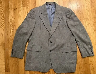 HART SCHAFFNER MARX Walkers Escadrille Sport Coat size 45 46 VTG USA Union Made - Image 1 of 4