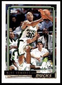 1992 Topps Gold #291 Blue Edwards   Milwaukee Bucks
