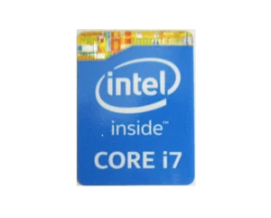 1x CORE i7 inside Blue Sticker Logo Decal Case Badge 15.5 x 21mm - Picture 1 of 1