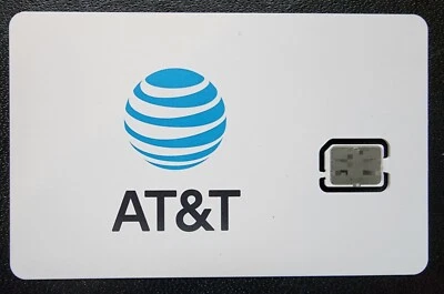 ATT AT&T SIM card • Motorola Moto Z2 Z2 Play Z3 Z3 Play Z4 X4 -READ INSIDE - Image 1 of 2