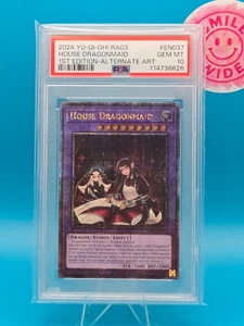 PSA 10 - 2024 Yu-Gi-Oh! RA03, House Dragonmaid, 1st Edition-Alternate Art - Picture 1 of 2