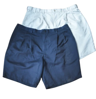 批量 Roundtree Yorke 短裤 容易护理 尺寸 44 BIG x 9" 米色 卡其色 棕褐色 海军蓝 — 第 1/3 张图片