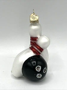 Old World Christmas Ornament Bowling Ball And Pins  - Picture 1 of 6