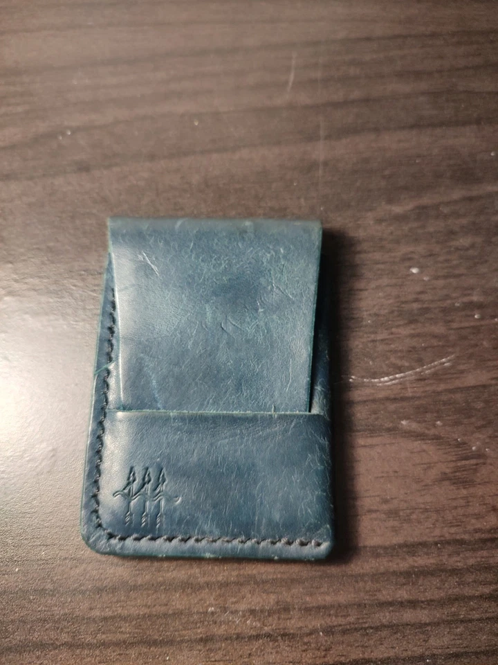 Arrowhead Goods Outlaw Mini Wallet Blue Turquoise Used But Good Condition - Image 1 of 4