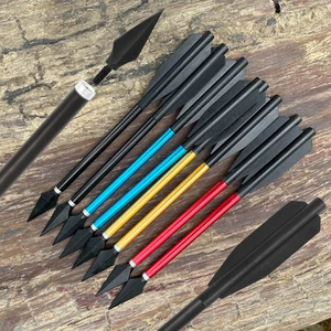 6.7''X 6/12/24 Archery Crossbow Bolts Aluminum Arrow Replaceable Shooting - Picture 1 of 18