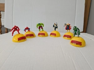 6 qty 1992 Marvel 2" Super Heroes Hornby Hobbies Figures in Balls. - Picture 1 of 9
