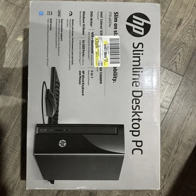 hp 270-P033W SLIM DESKTOP (4gb DDR4 500Gb DVD Writer WiFi BT Win10) BrandNew - Image 1 of 4