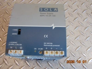 SOLA SDN 10-24-100 POWER SUPPLY - Picture 1 of 1
