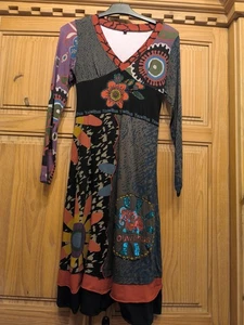 Damenkleid Langarm Baumwolle mehrfarbig Gr.S/M - Bild 1 von 1