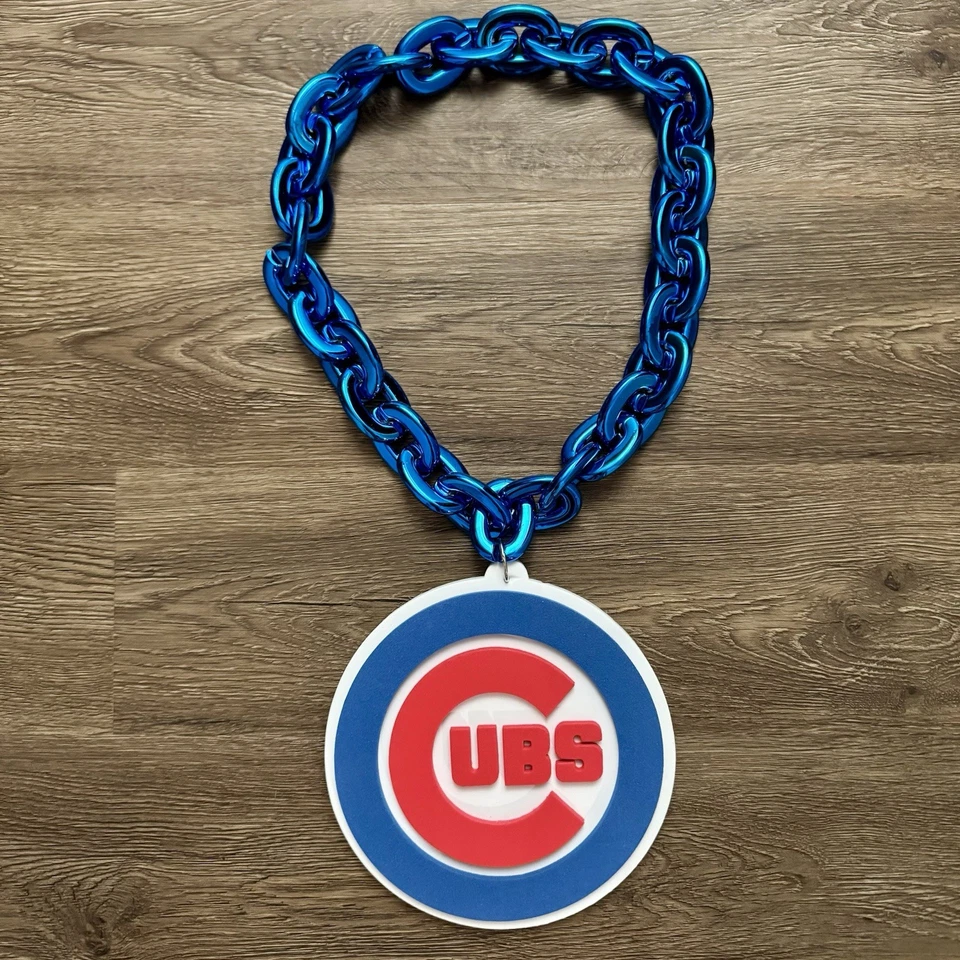 NEW Large MLB Baseball Chicago CUBS Fan chain BLUE Fast Shipping!! ✅✔️☑️✅✔️☑️ - Image 1 of 4