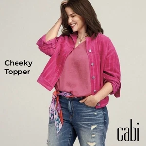 Cabi Damen Cordjacke Cheeky Topper dunkelrosa rosa Größe Medium 4124 - Bild 1 von 11