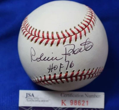 Robin Roberts JSA COA Autograph Major League OML Signed Baseball HOF 76 - Image 1 of 2